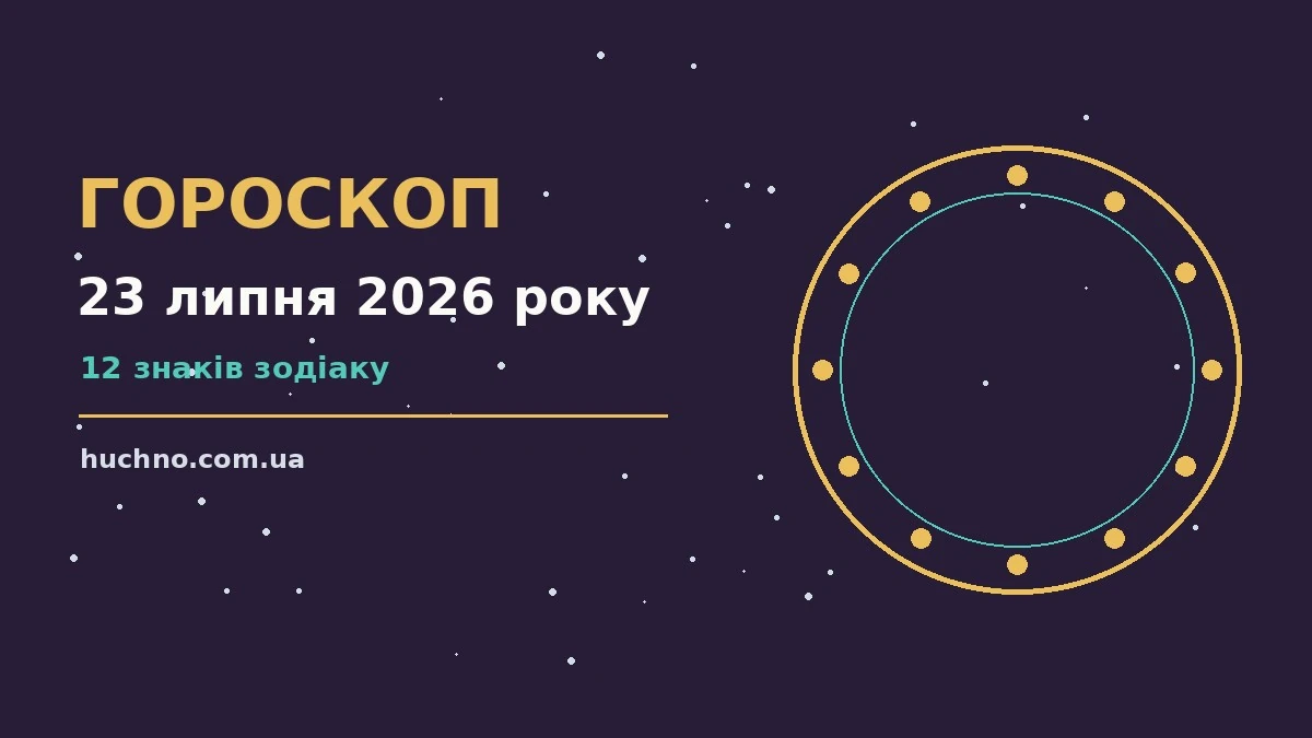 Щоденний гороскоп на 23 липня 2026 року для дванадцяти знаків зодіаку з порадами щодо кар'єри, фінансів і переговорів