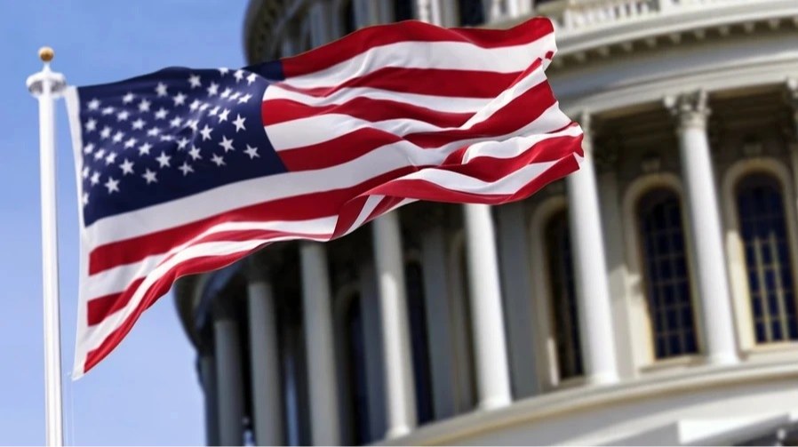 Спільна пресконференція американських сенаторів біля Конгресу США щодо законопроєкту про санкції проти Росії