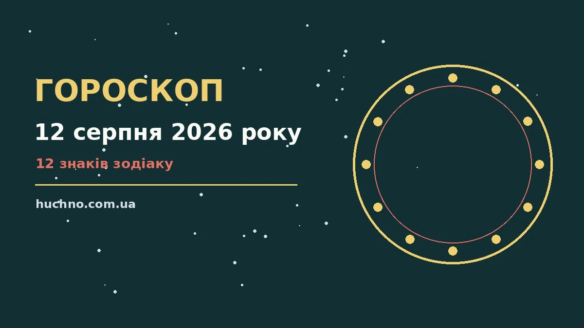 Щоденний гороскоп на 12 серпня 2026 року, планувальник і чашка кави на столі