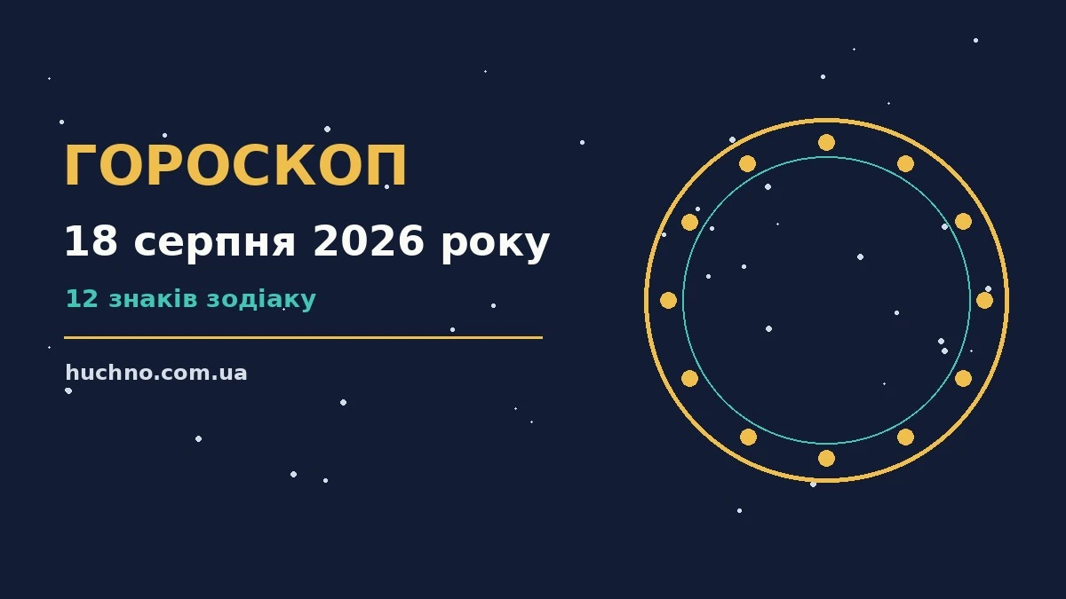 Щоденний гороскоп на 18 серпня 2026 року для дванадцяти знаків зодіаку з практичними порадами