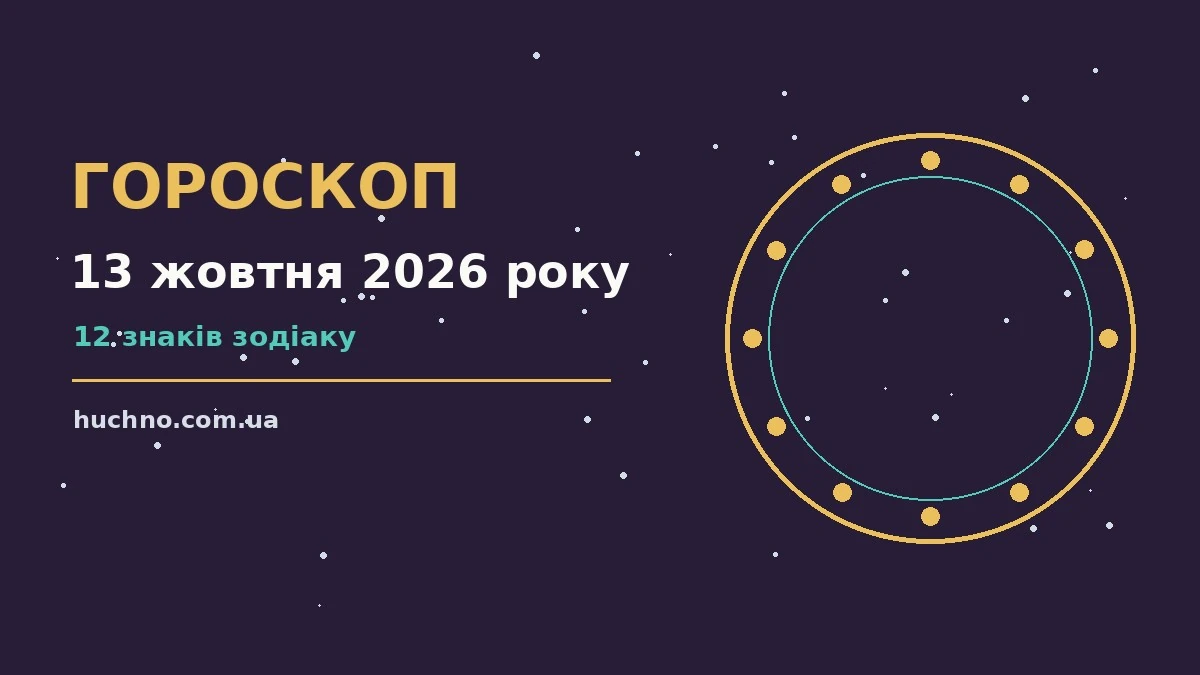Гороскоп на 13 жовтня 2026 року: орієнтири для кожного знака для планів і важливих справ
