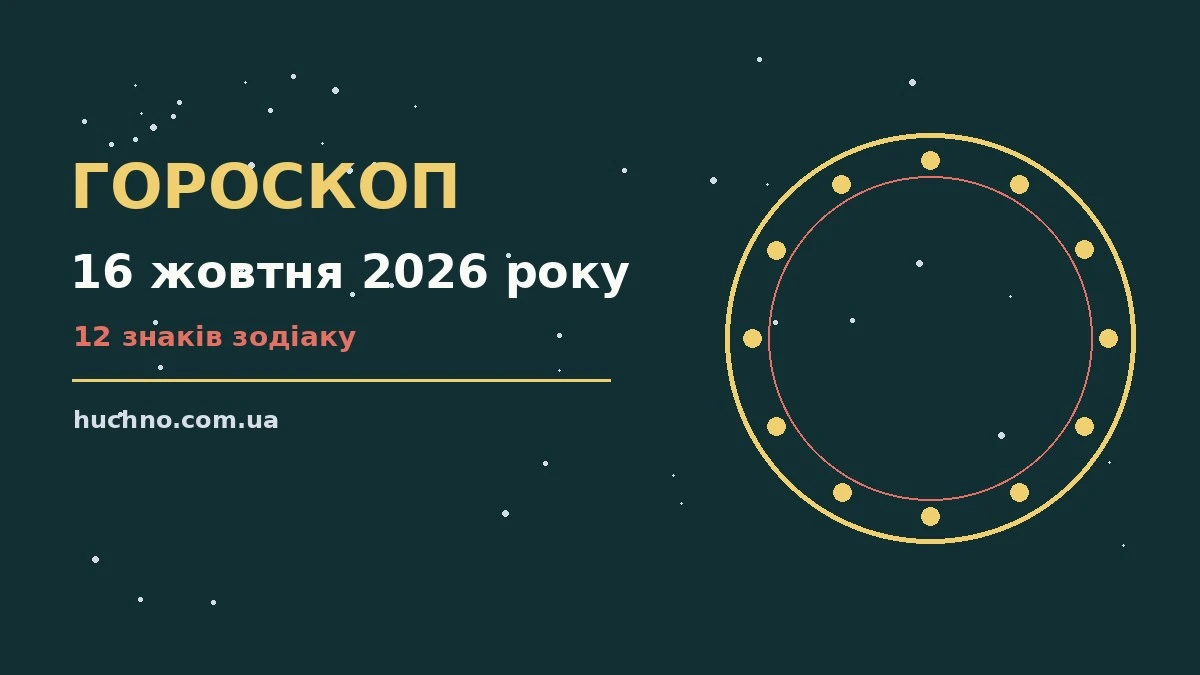 Гороскоп на 16 жовтня 2026 року: орієнтири для кожного знака для планів і важливих справ