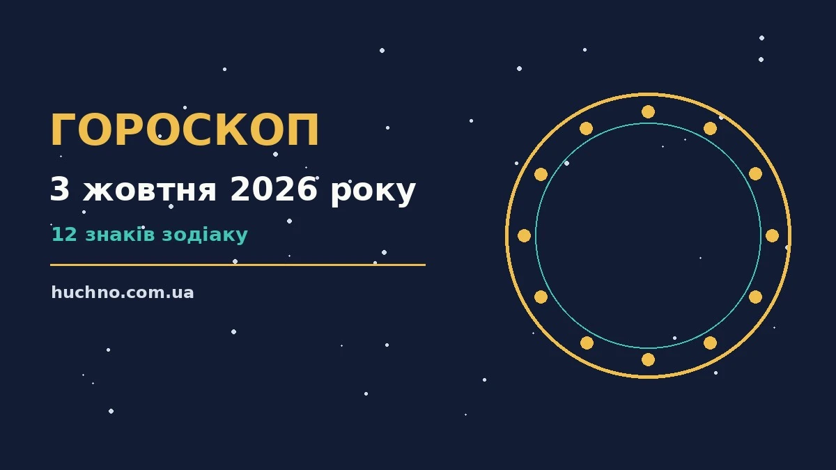 Гороскоп на 3 жовтня 2026 року: орієнтири для кожного знака для планів і важливих справ